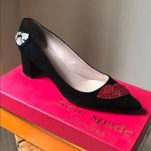 Kate Spade Block embellished heel